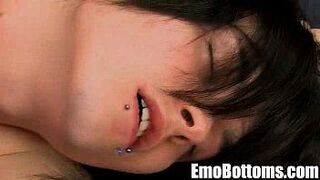 Two sexy emo twinks are having some hot anal sex porn video
